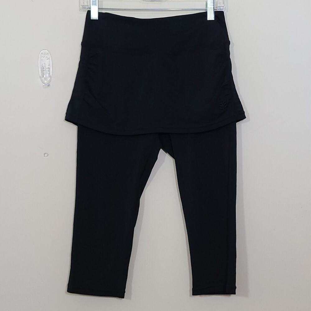 Coolibar Women's Shorebreak Skirted Swim Capris Size S